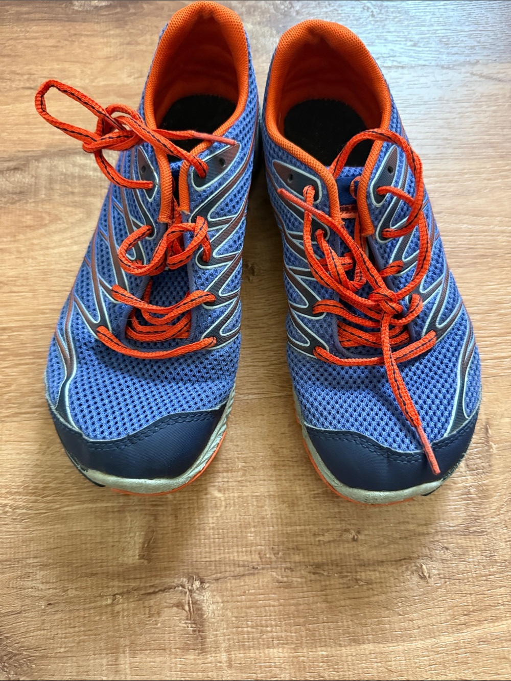 Merrell Blue and Orange Kids Athletic Sneakers